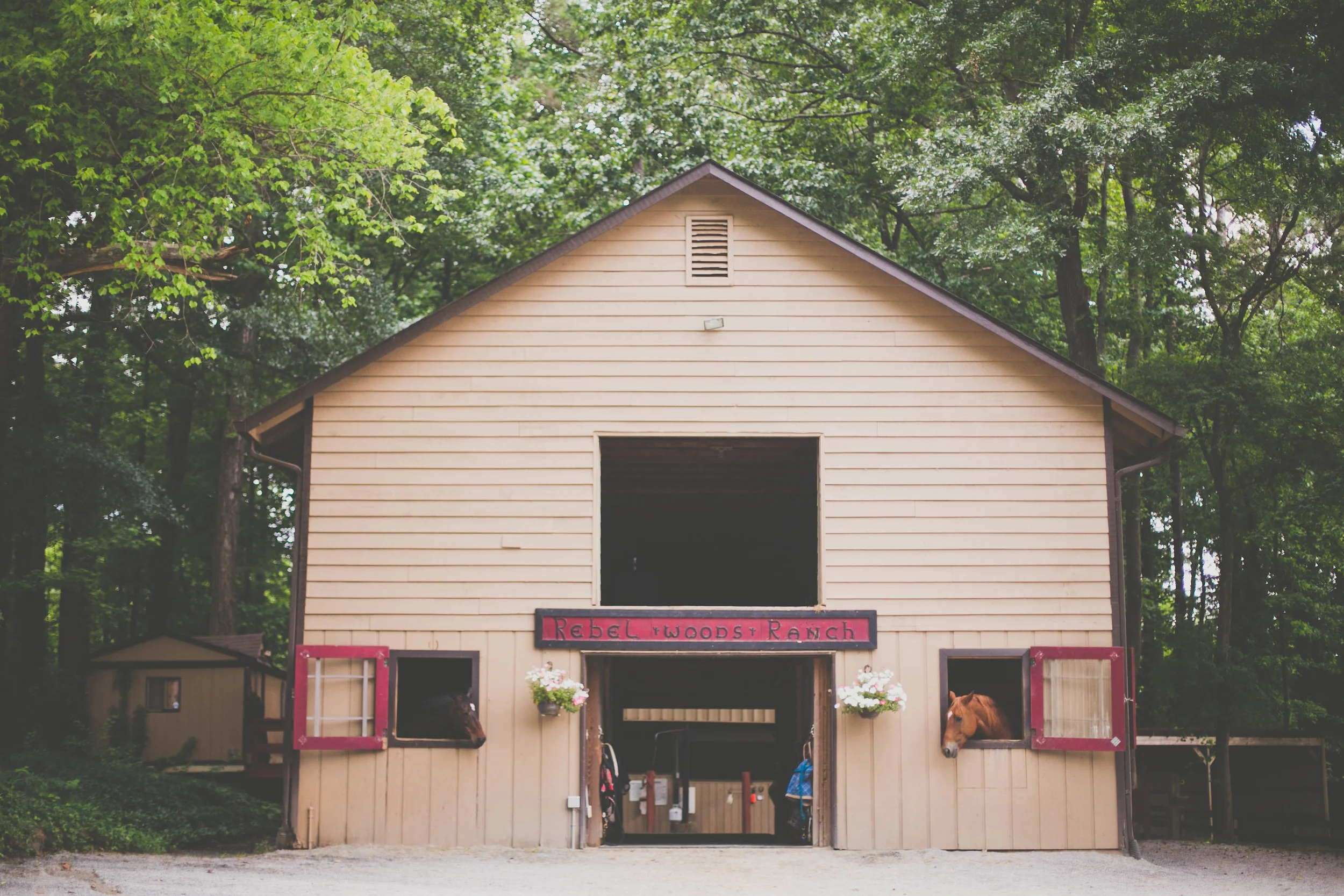 "The Big Barn" - one of two barns and then 2 12'x15' stalls around back