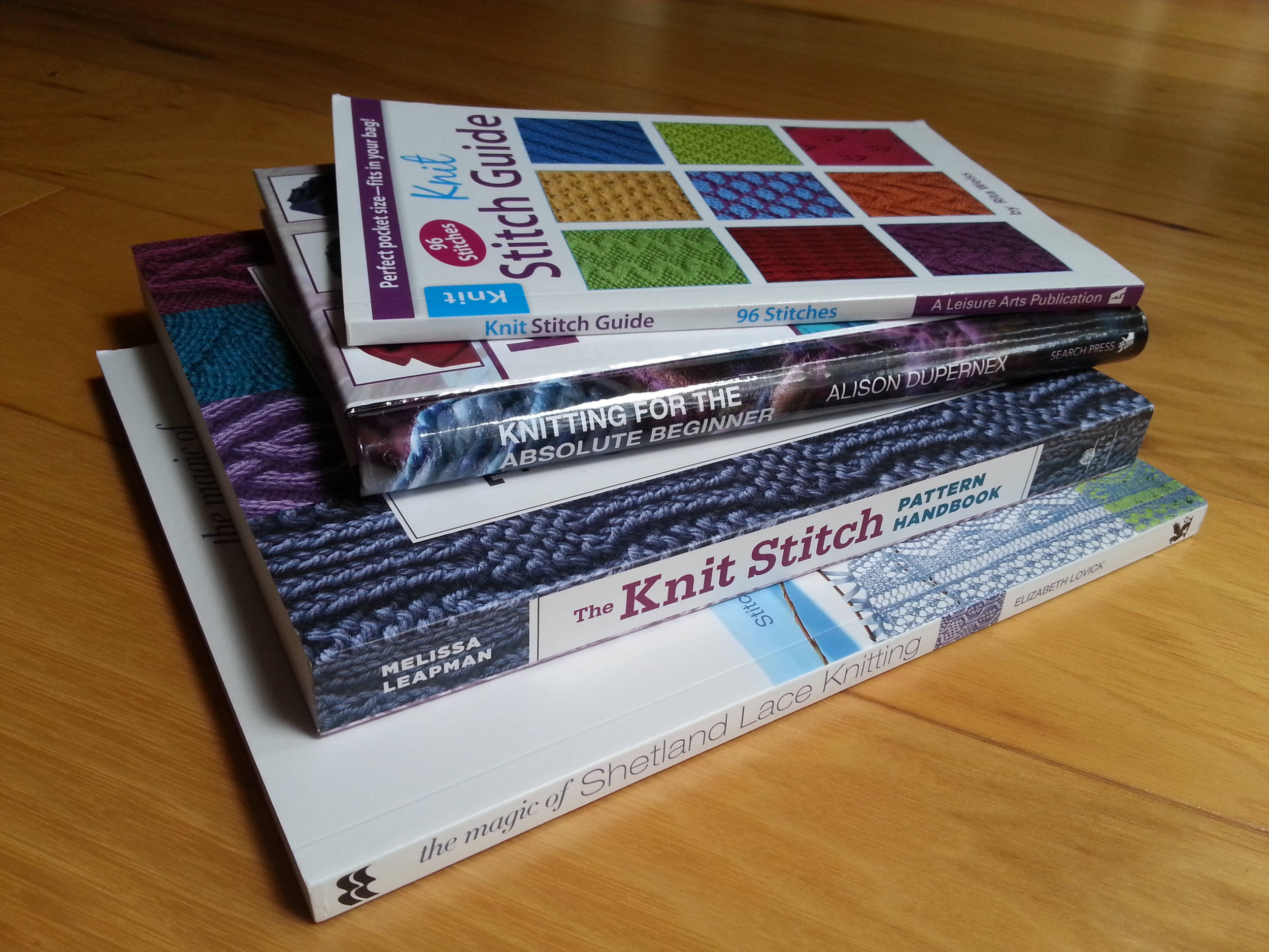 My reference books. I like stitchionaries a lot.