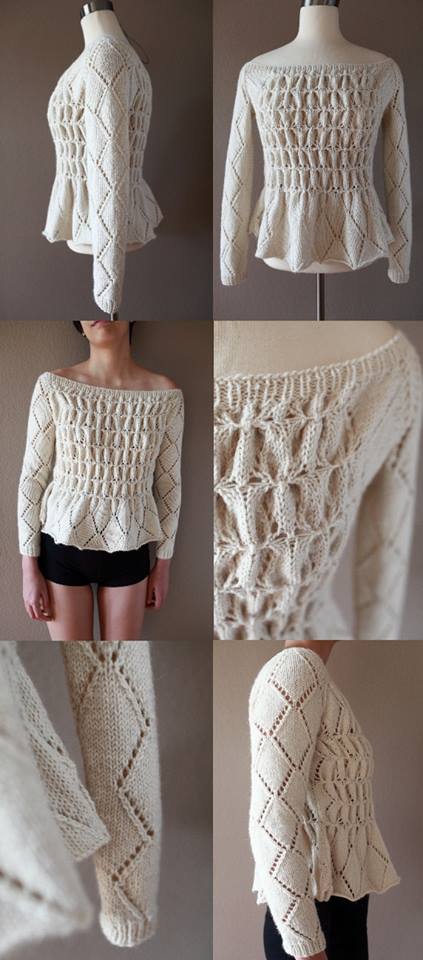 And here is my rendition of this pullover!
