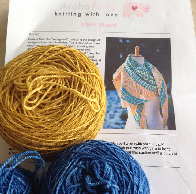 My Iraira shawl was chosen as the hostess's first cast-on project for the KAL!