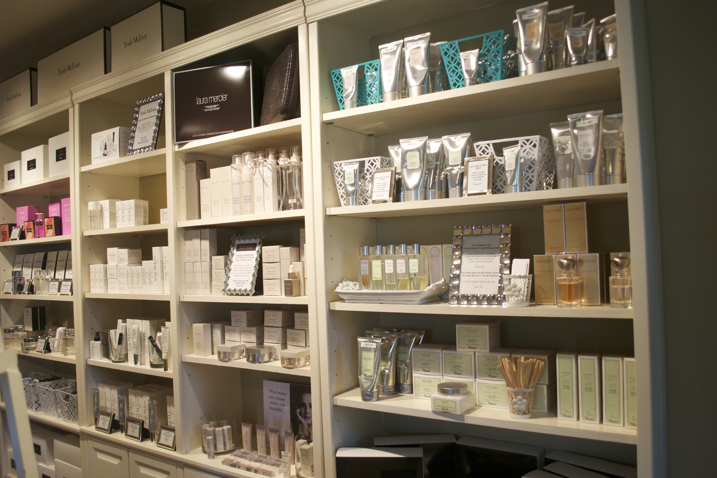 Trish McEvoy and Laura Mercier Perfume, Bath, and Body Collection