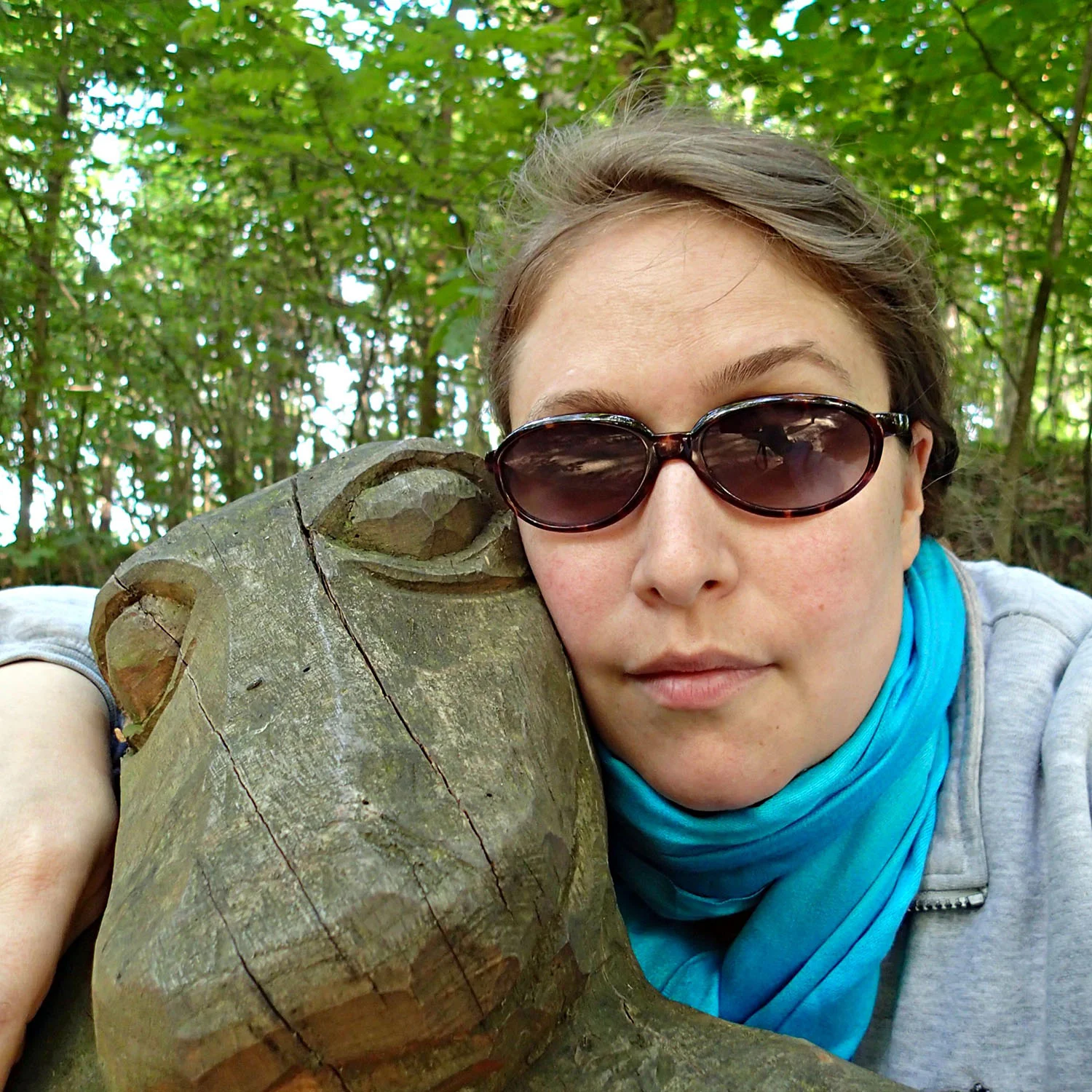 It's just me hanging out with my good friend, the lizard man.