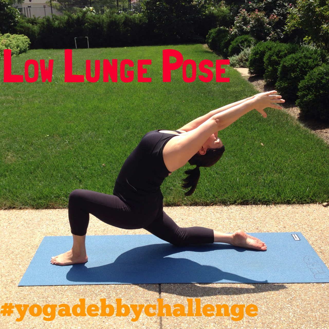 Day 7: Low Lunge Pose #yogadebbychallenge