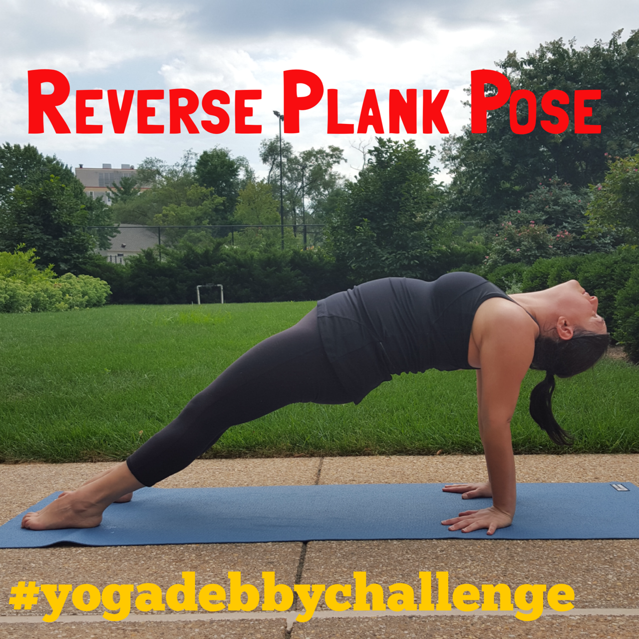 Day 39: Reverse Plank Pose #yogadebbychallenge — Debby Nachmann Yoga
