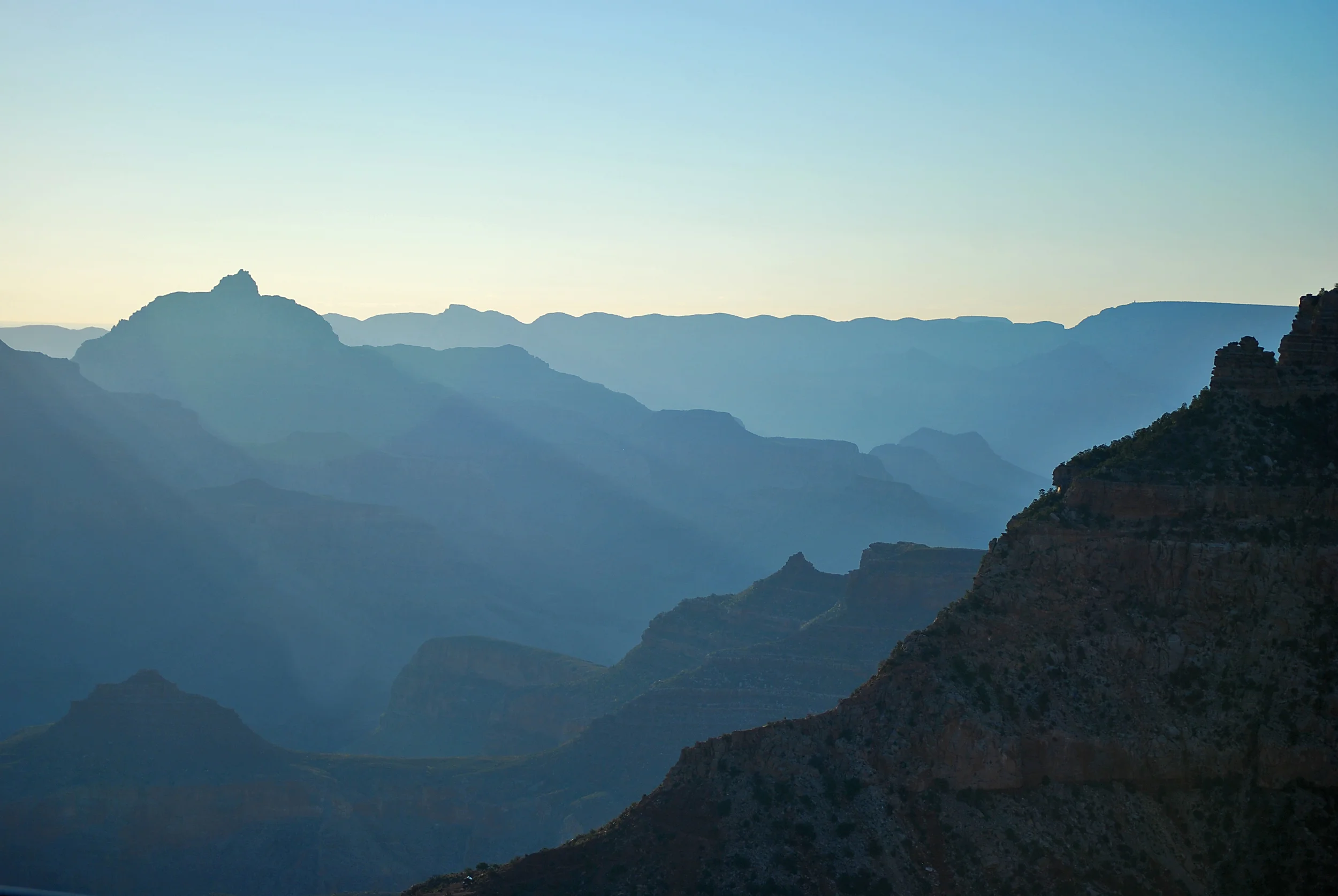 Different shades of blue at Grand Canyon!