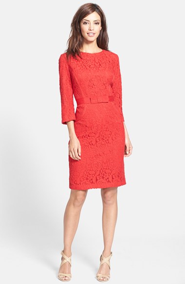 Taylor Dresses Lace Sheath Dress