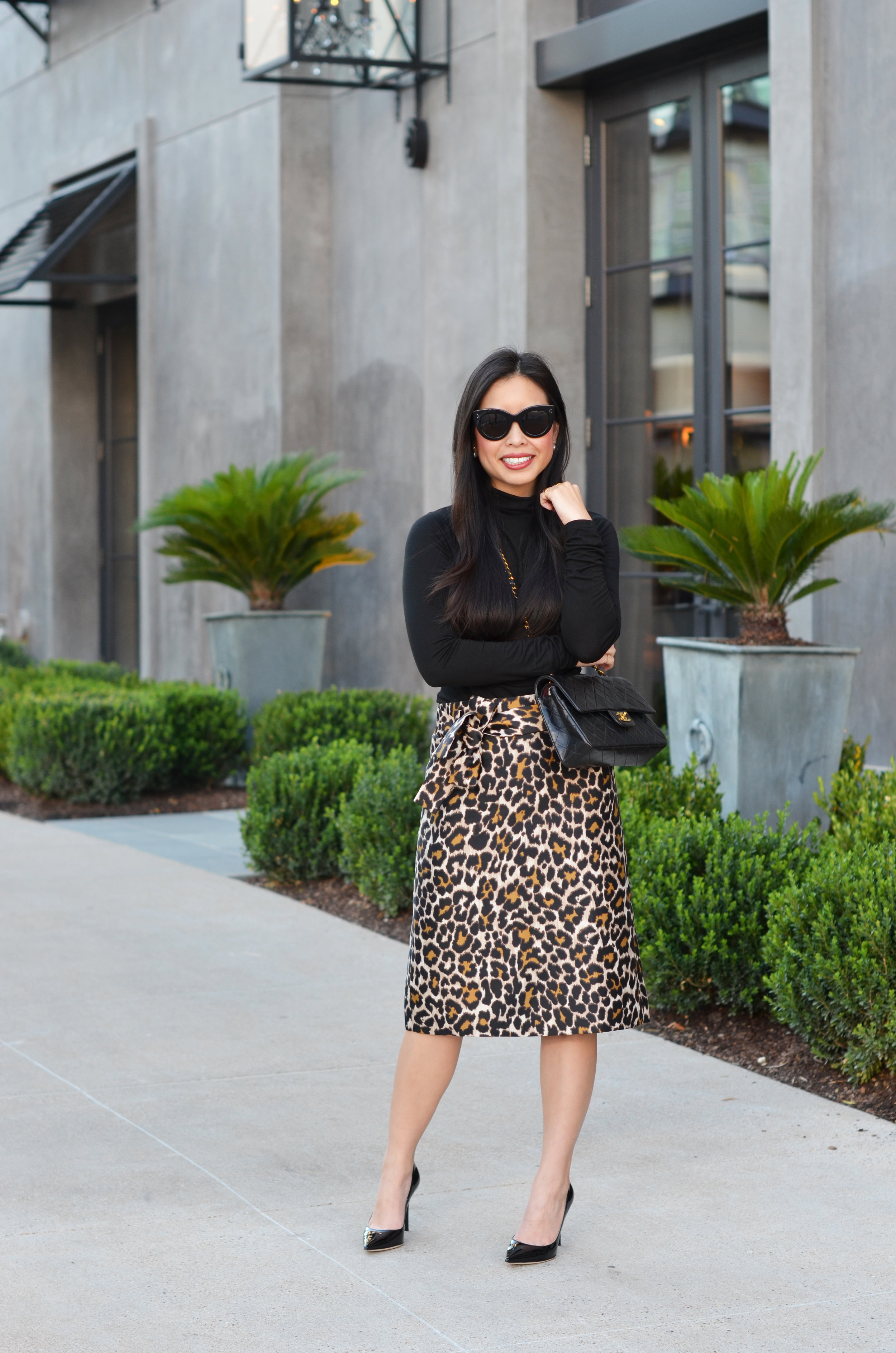 the leopard print skirt — janna doan