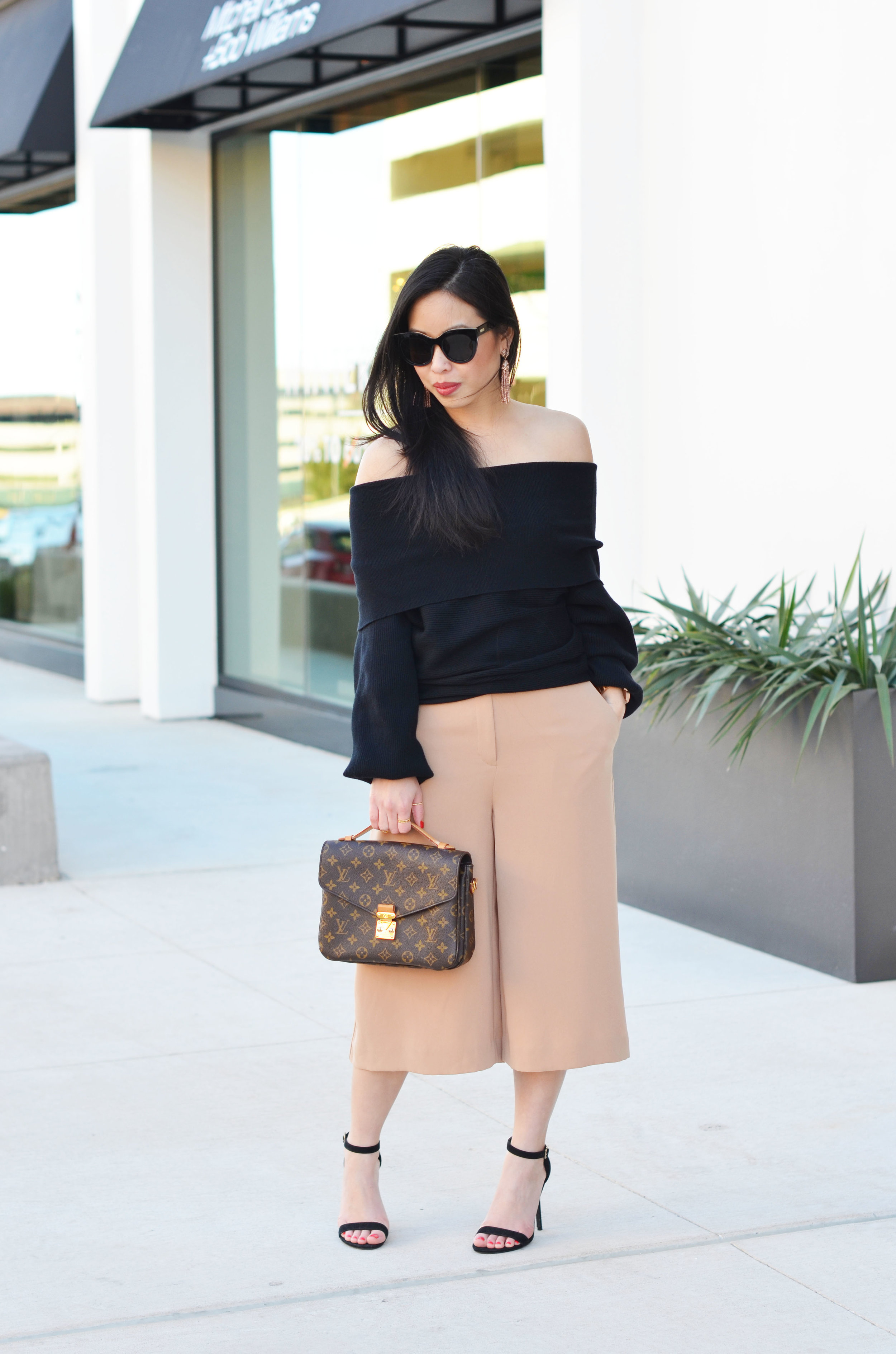 Streetstyle Outfit: Culottes, Layering and Pochette Metis.: The