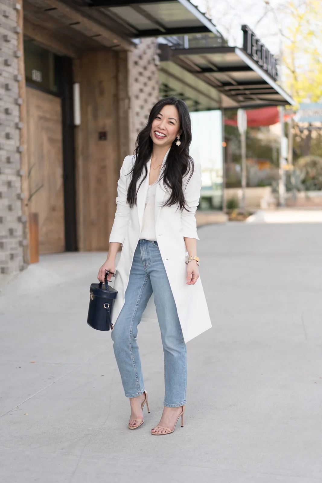 maggy london tuxedo dress