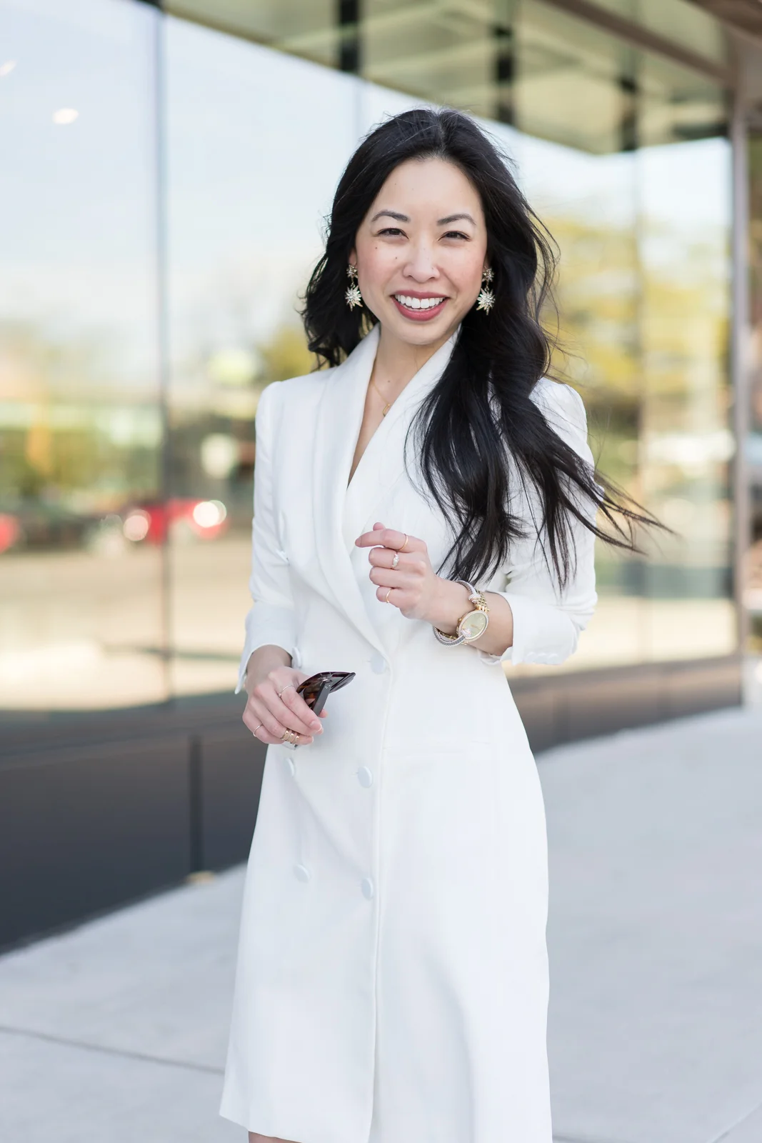 maggy london tuxedo dress