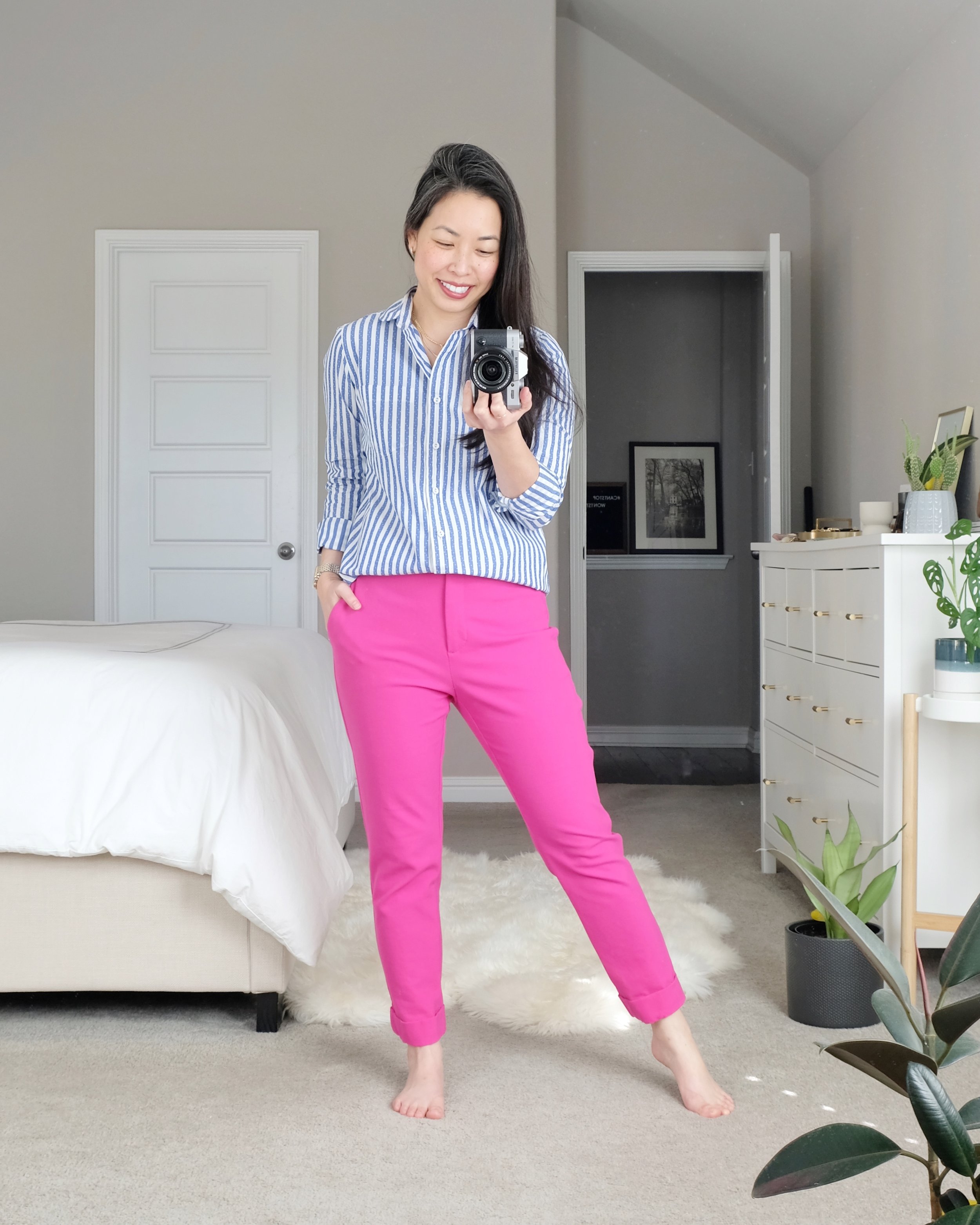 On My Heart Fuchsia Pink Wide Leg Pants  Pink pants outfit, Wide leg pants  outfit, Flattering outfits