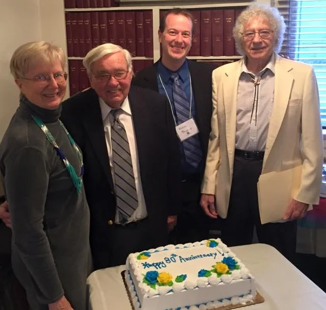 L-R: Pastor Emeritus Florence Gubanc, Pastor Emeritus Dr. Calvin French, Current Pastor Kevin Bryant, Pastor Emeritus Earl Jamison at the DC Congregation's 80 Anniversary Celebration