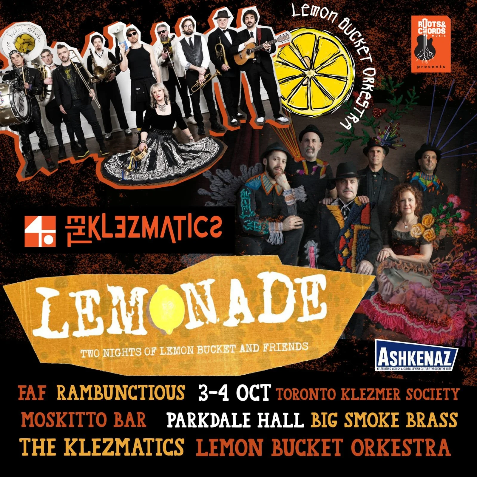 LEMONADE featuring Grammy winners The Klezmatics, Lemon Bucket Orkestra and more!
