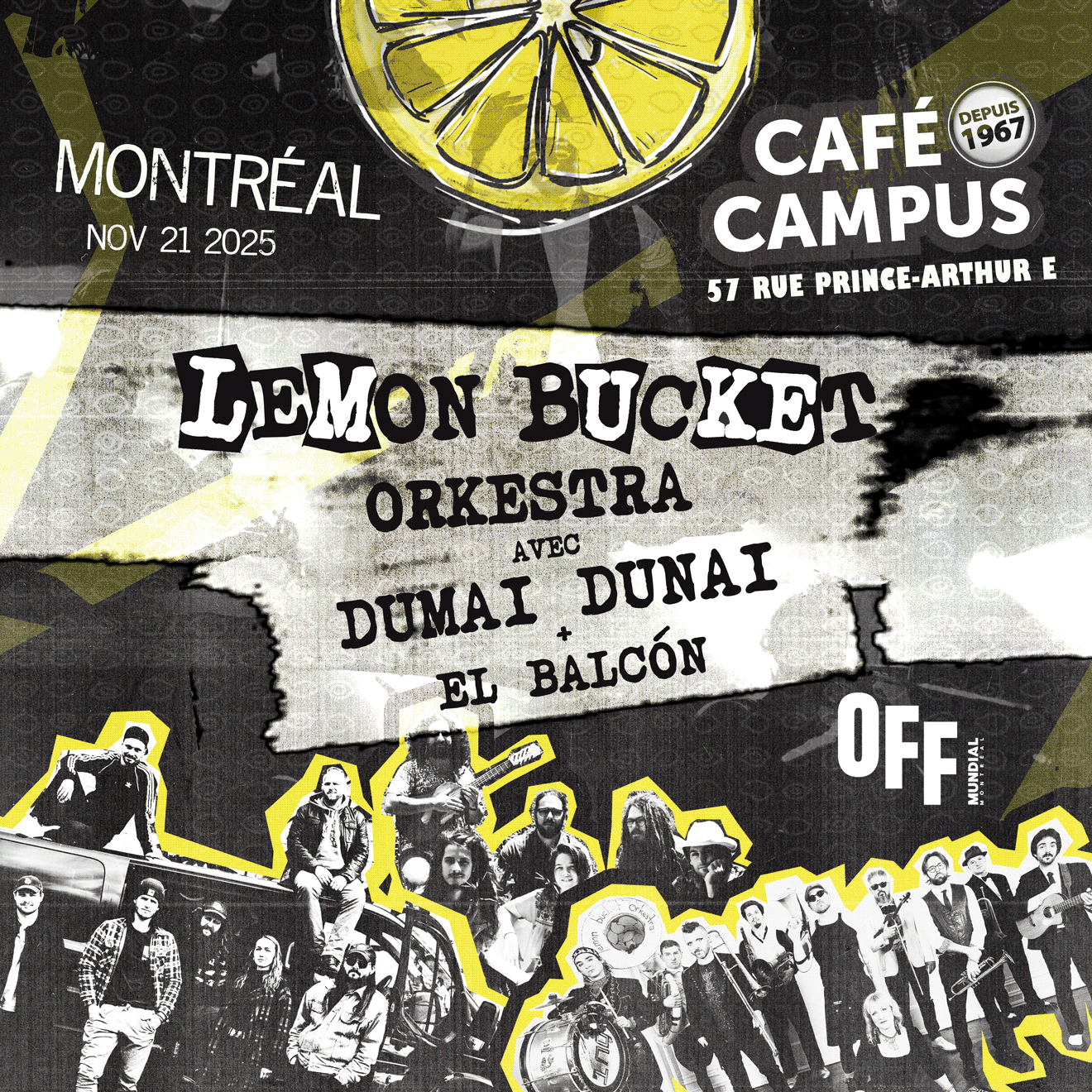 OFFMundial - Lemon Bucket Orkestra avec Dumai Dunai et El Balcón