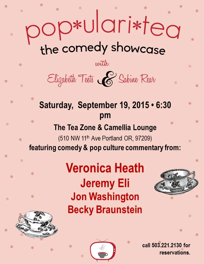 Pop*ulari* tea comedy show
