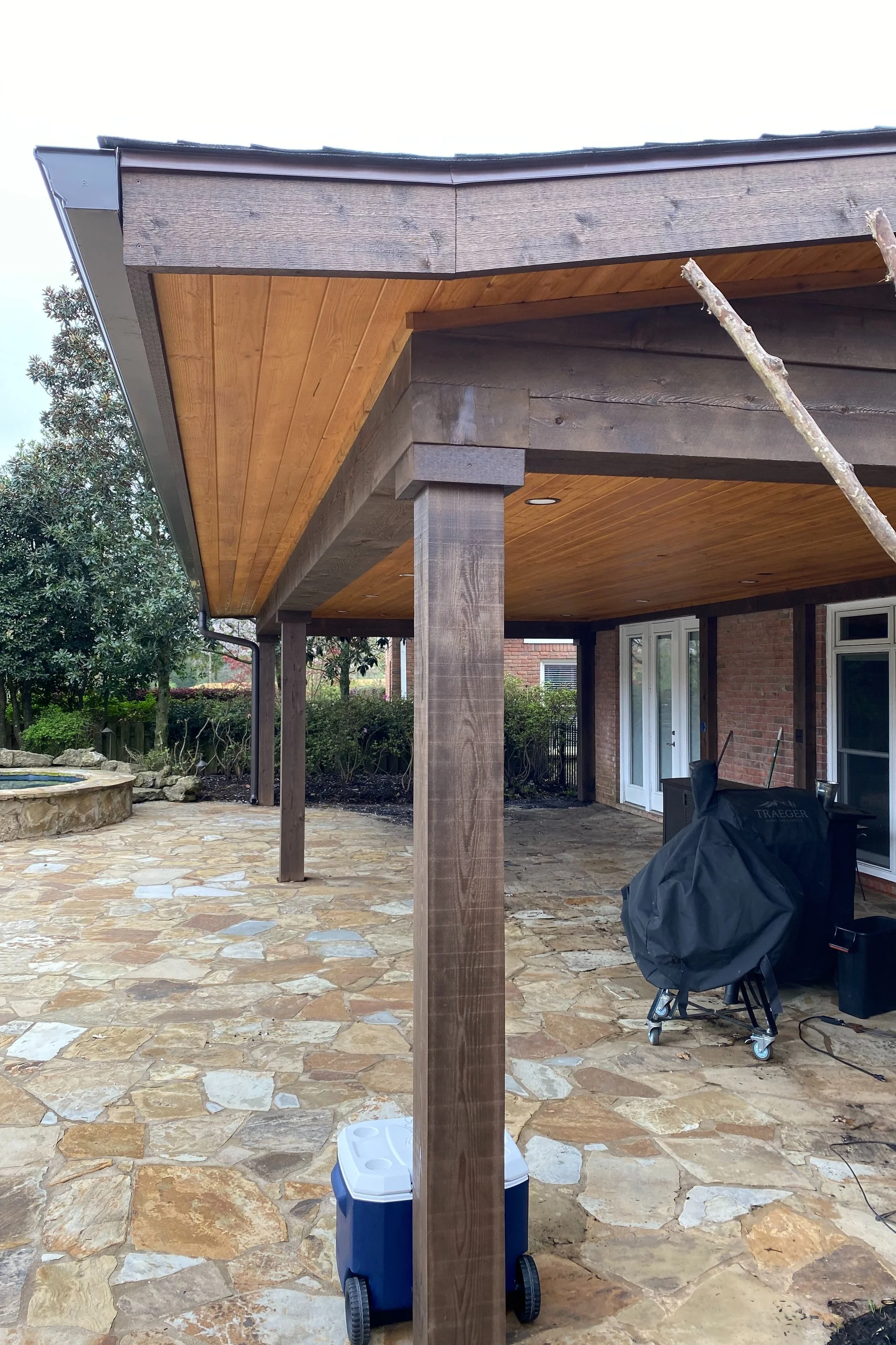 Attached Slant Roof Pitch Covered Cabana w TG Ceiling.JPG