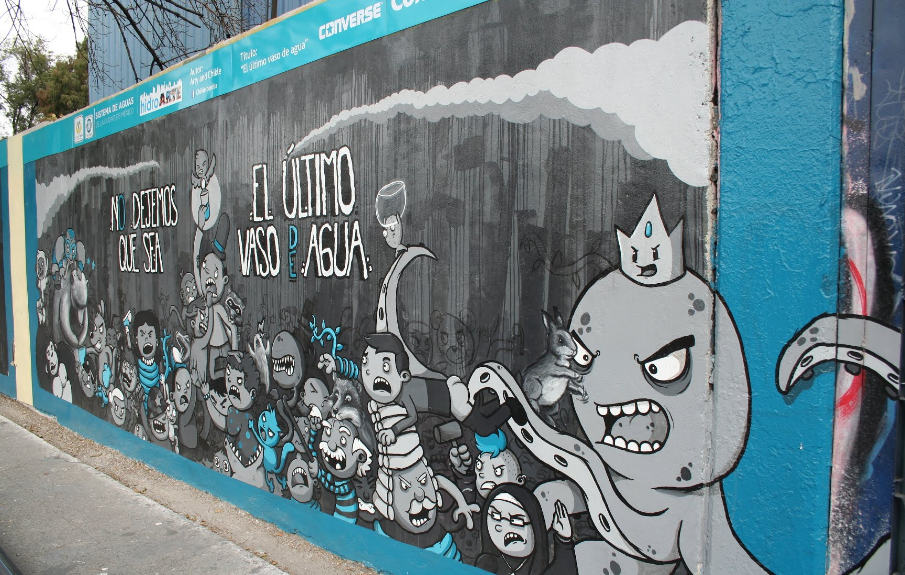 EDUARDO DAVILA ARIAS: EL ULTIMO VASO DE AQUA, 2013-2014–Spray Paint