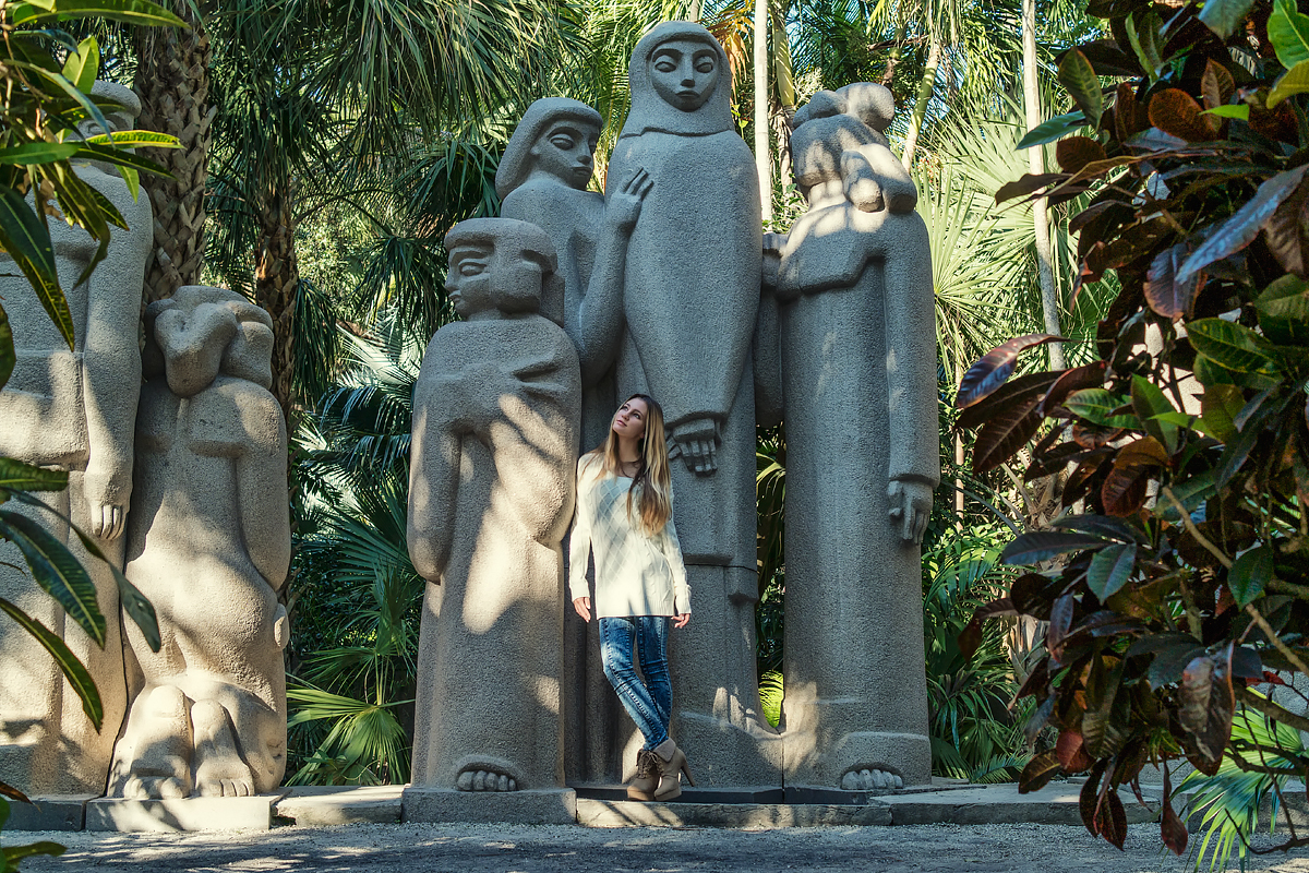 Ann Norton Sculpture Gardens Bahamas Girl