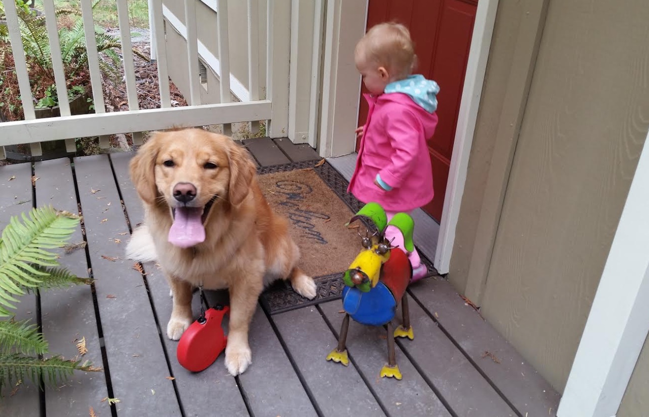 Posing with my new bud, Scrappy