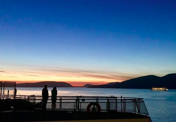 Ferry Sailing to the San Juan Islands