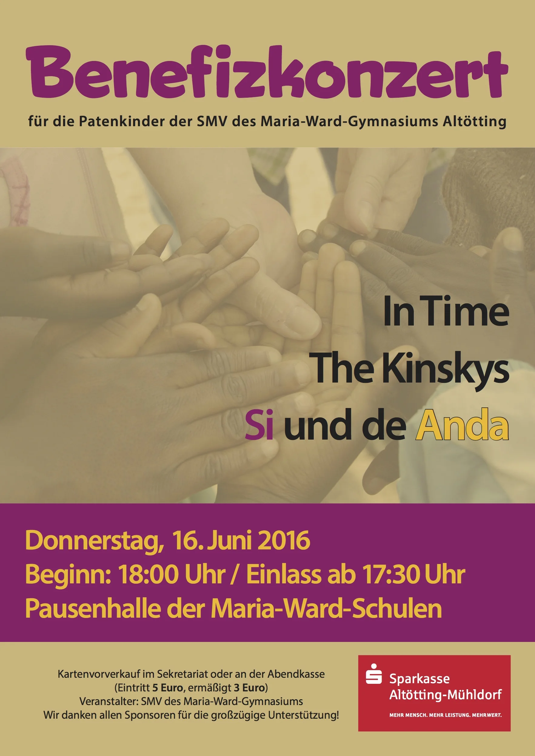 Benefizkonzert der SMV des Maria-Ward-Gymnasiums