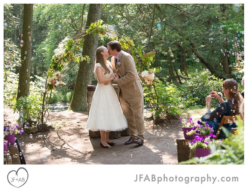 pump House Weddings outdoor ceremony arbor