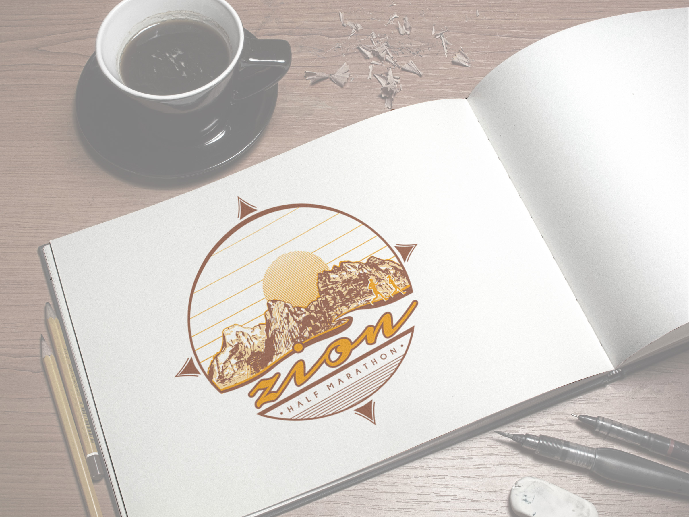 Retro Camp Style Illustration