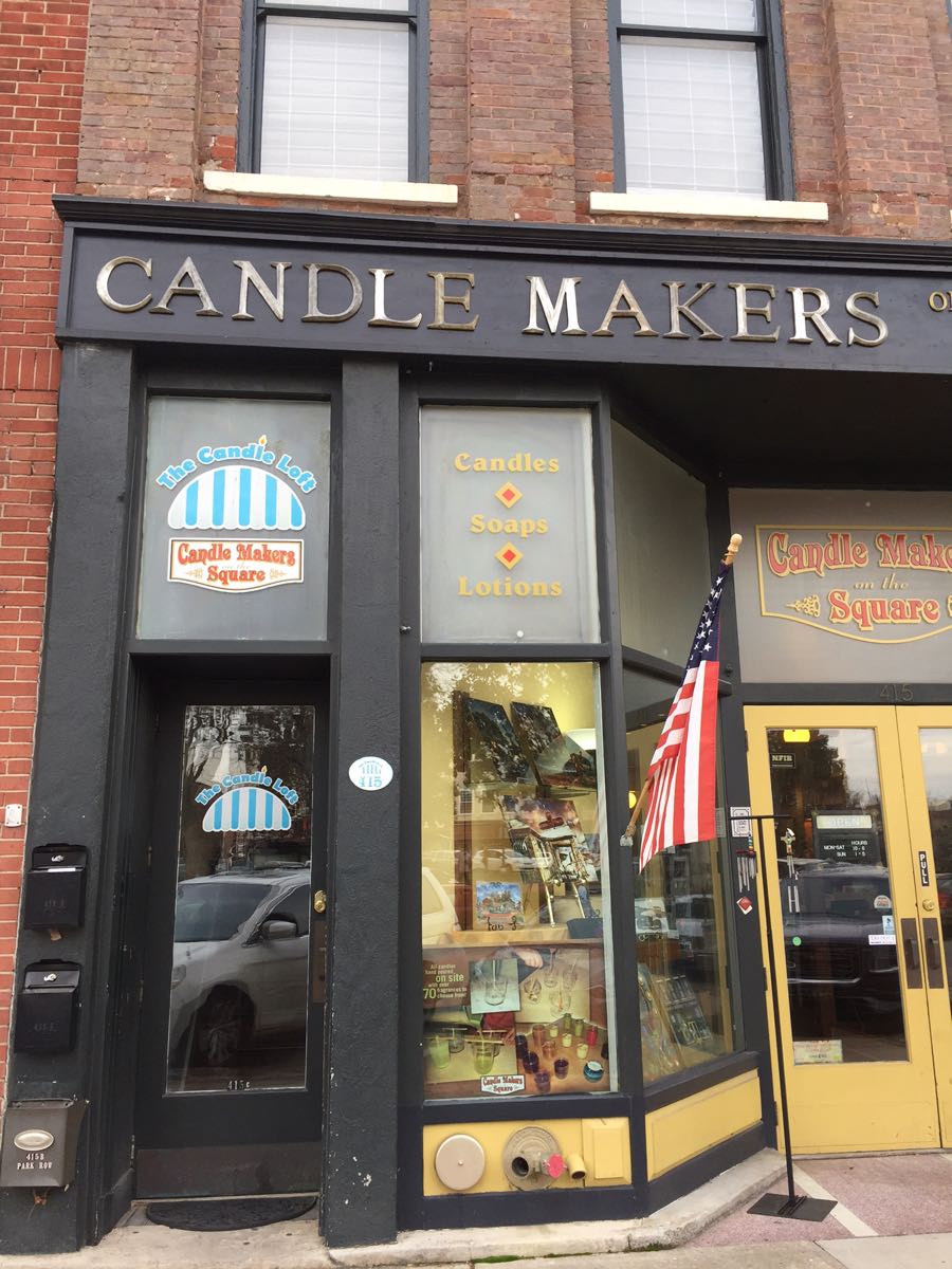 A store with a B&B on top.