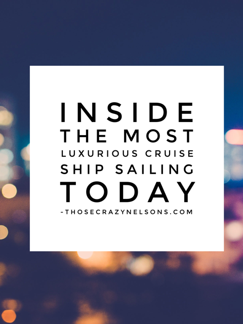 A peek into Regent Cruises Seven Seas Explorer