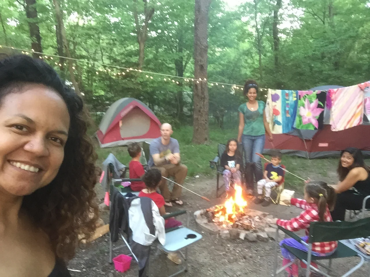 Family camping at Fall Creek Falls State Park