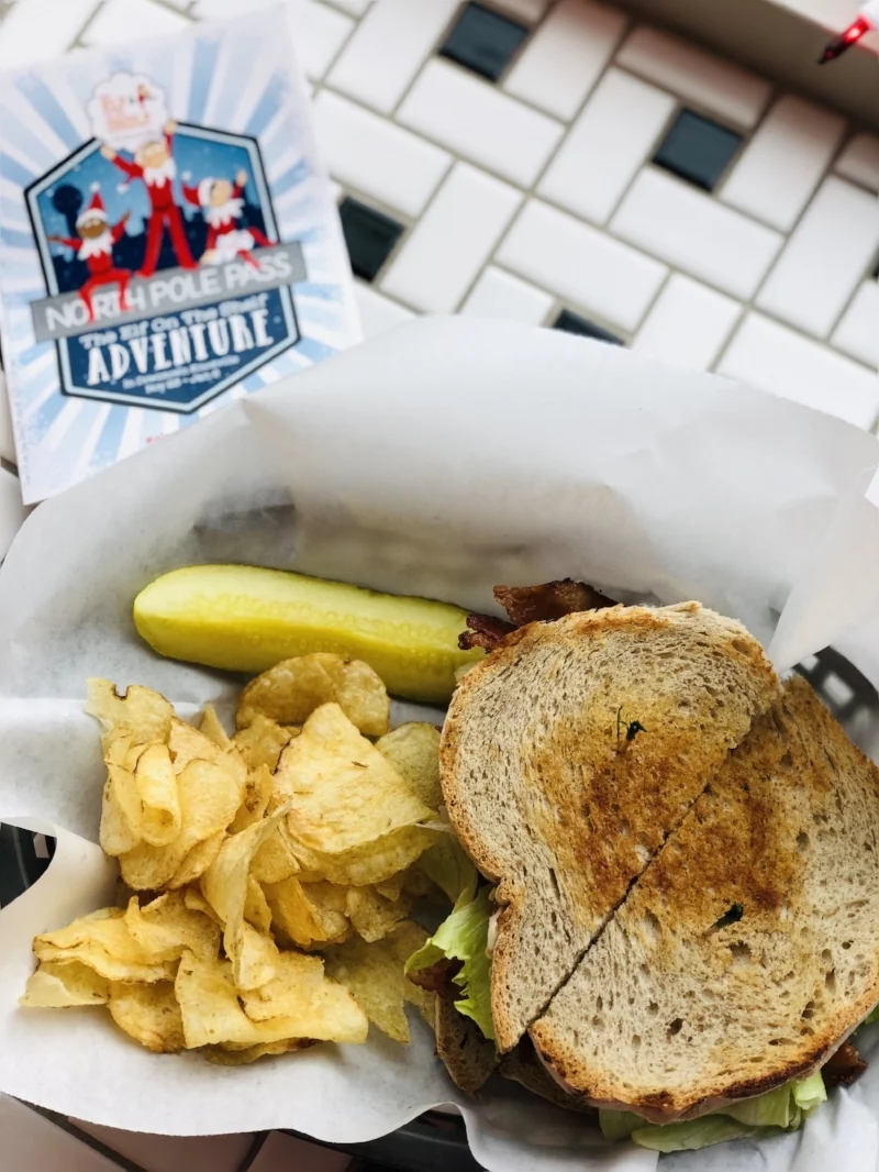 Things to do in Knoxville this Christmas, Frussies Deli, BLT via Samantha Nelson Photography
