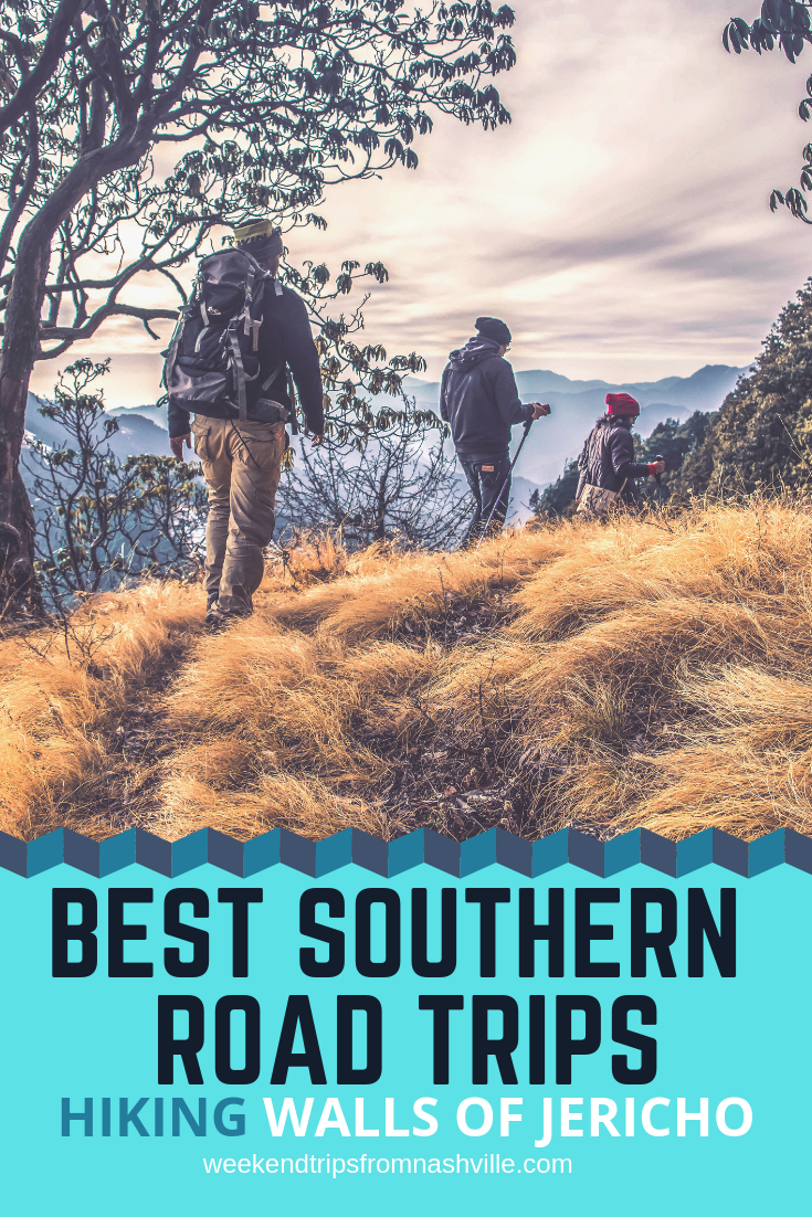 Pin this for later! Best Southern Weekend Road Trips in the US: Hiking Walls of Jericho via WeekendTripsFromNashville.com