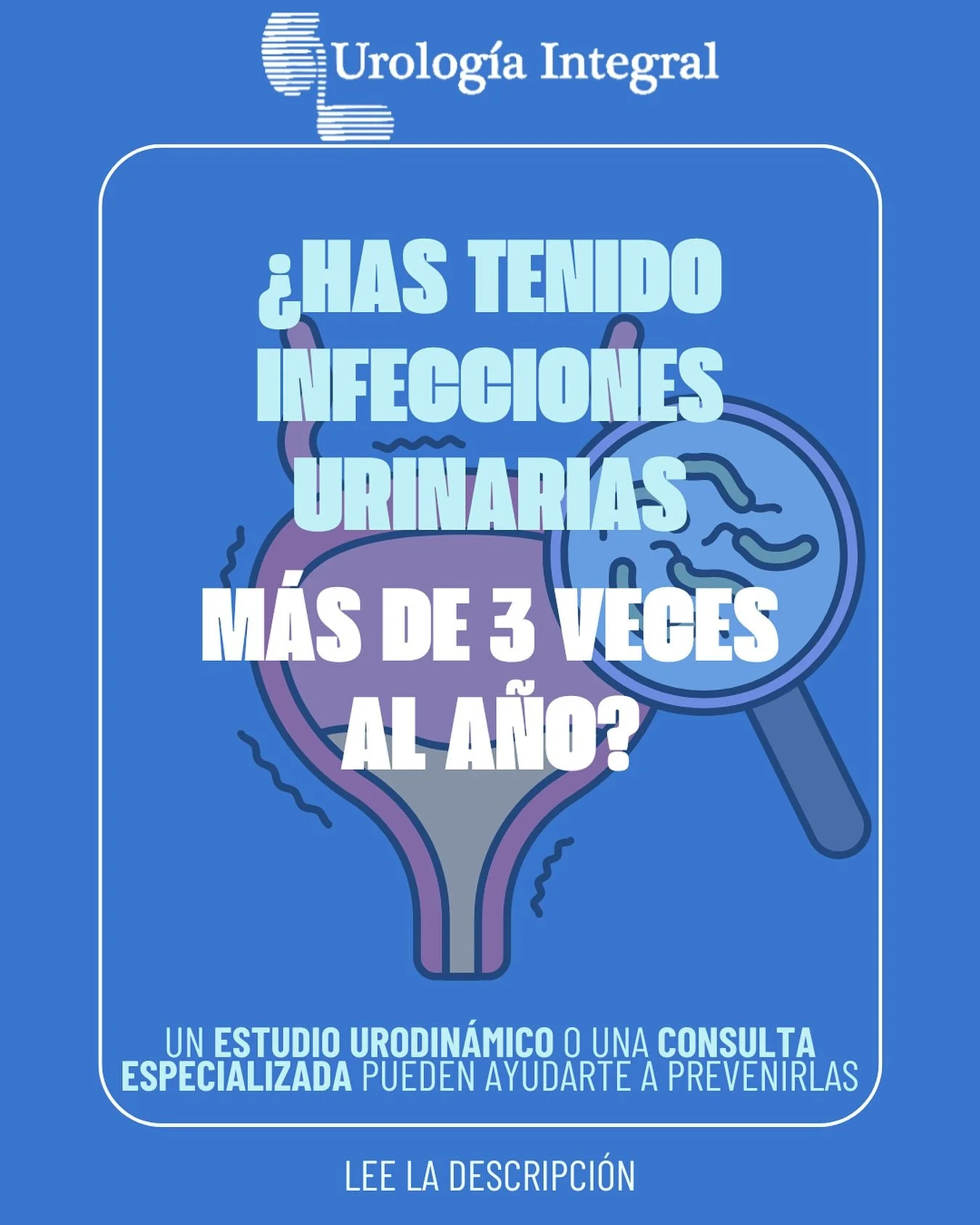 &iquest;Has tenido infecciones urinarias m&aacute;s de 3 veces al a&ntilde;o?
👀 Puede que haya una causa que no se ha tratado a fondo.

Las infecciones frecuentes no son normales y pueden estar relacionadas con:
&bull; Cambios hormonales
&bull; H&aa