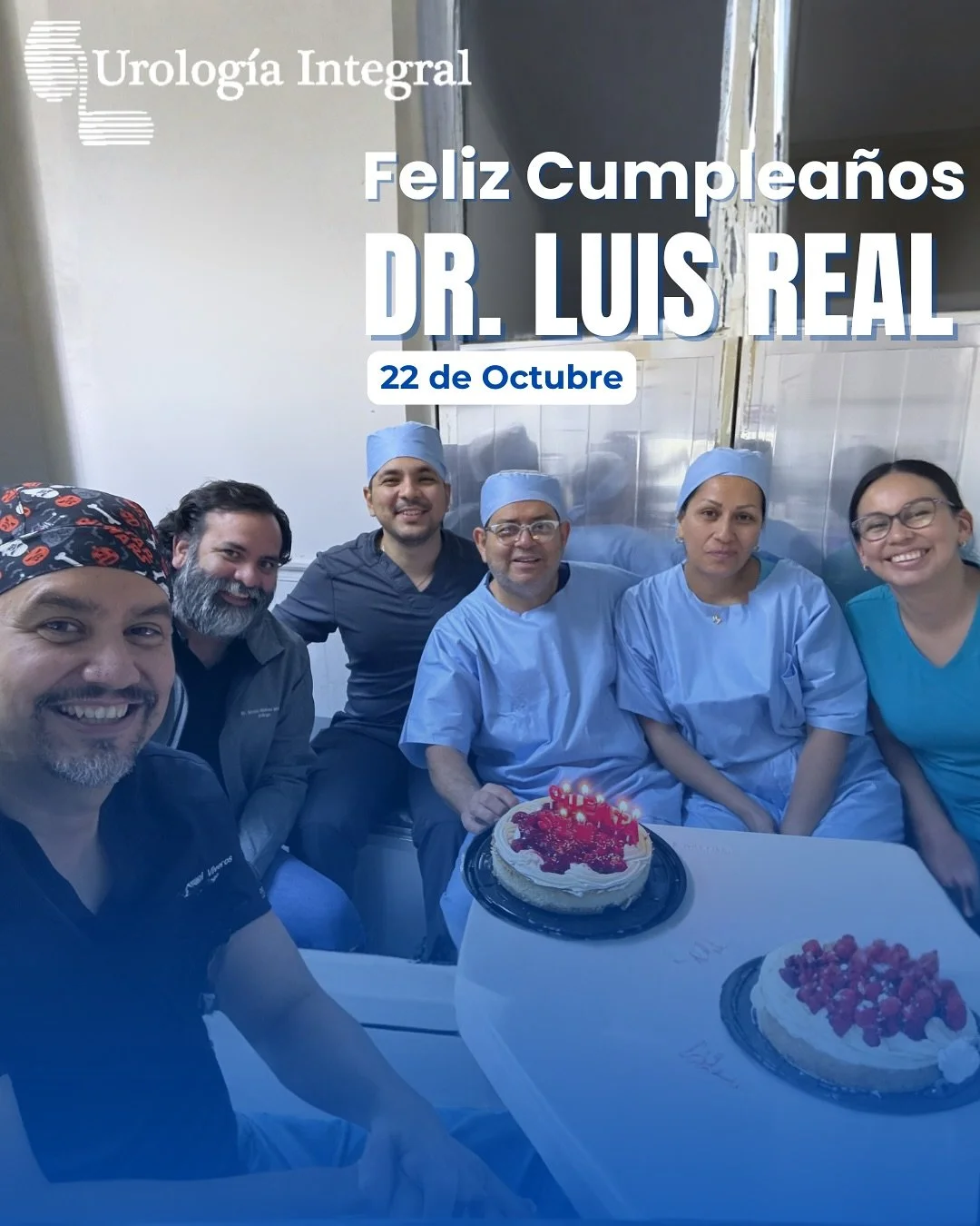 🎂En Urolog&iacute;a Integral celebramos hoy el cumplea&ntilde;os del Dr. Luis Real, anestesi&oacute;logo de nuestro equipo, a quien agradecemos por su compromiso, profesionalismo y calidad humana en cada procedimiento.

Aunque su cumplea&ntilde;os f