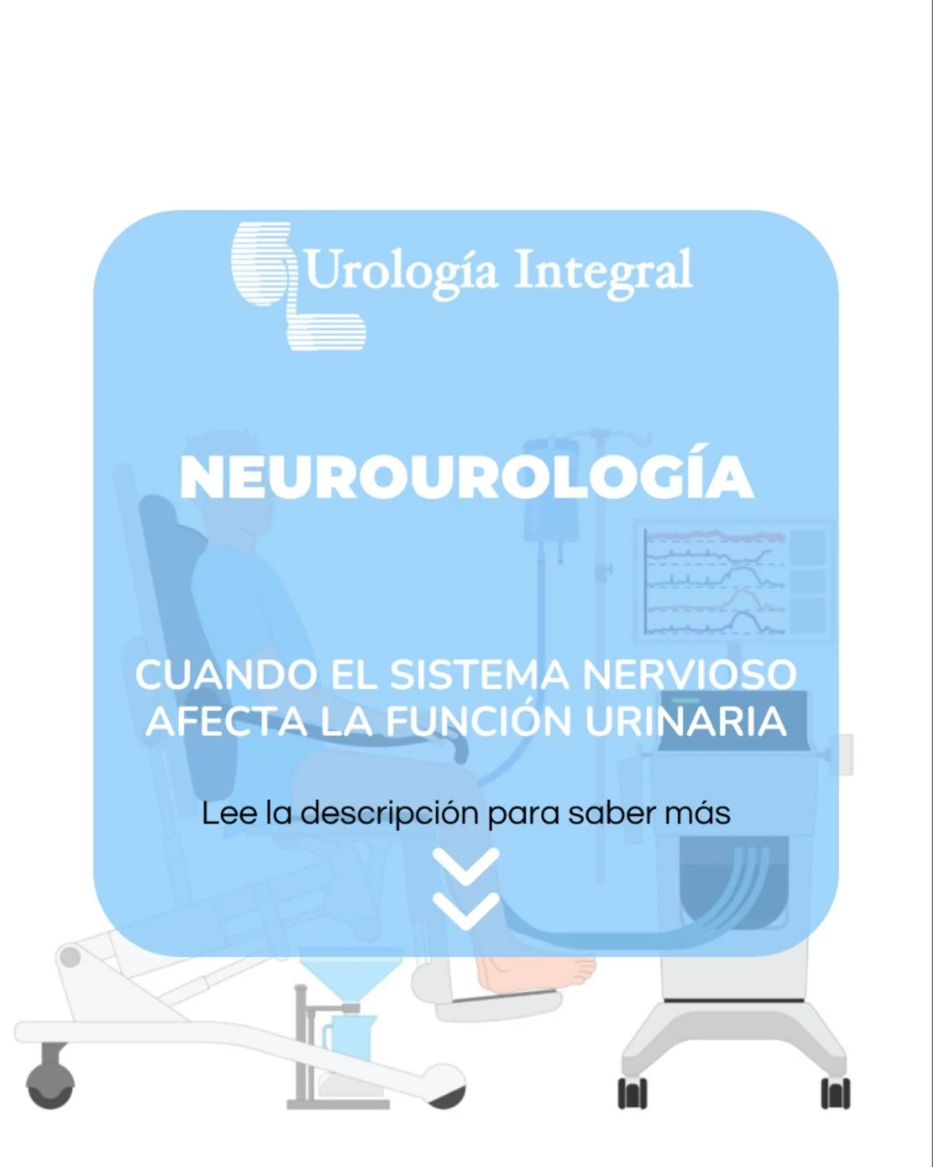 🧠 La neurourolog&iacute;a es una subespecialidad de la urolog&iacute;a que se enfoca en el estudio, diagn&oacute;stico y tratamiento de las alteraciones del tracto urinario causadas por enfermedades o lesiones del sistema nervioso.

Cuando existe un