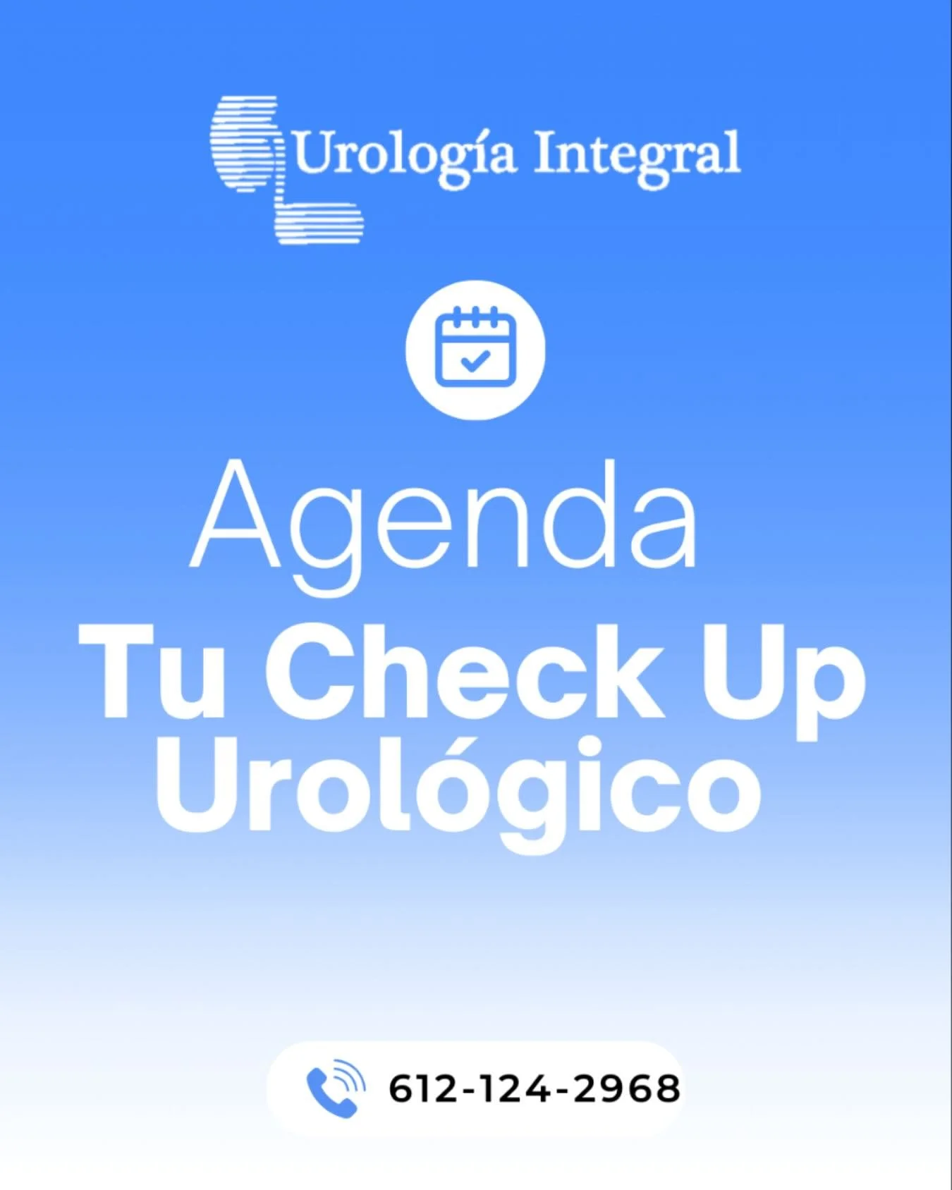 🩺 No esperes a presentar s&iacute;ntomas para cuidar tu salud.
El chequeo urol&oacute;gico anual permite detectar a tiempo enfermedades de la pr&oacute;stata, vejiga y ri&ntilde;ones, incluso antes de que den se&ntilde;ales.

👨&zwj;⚕️ Se recomienda