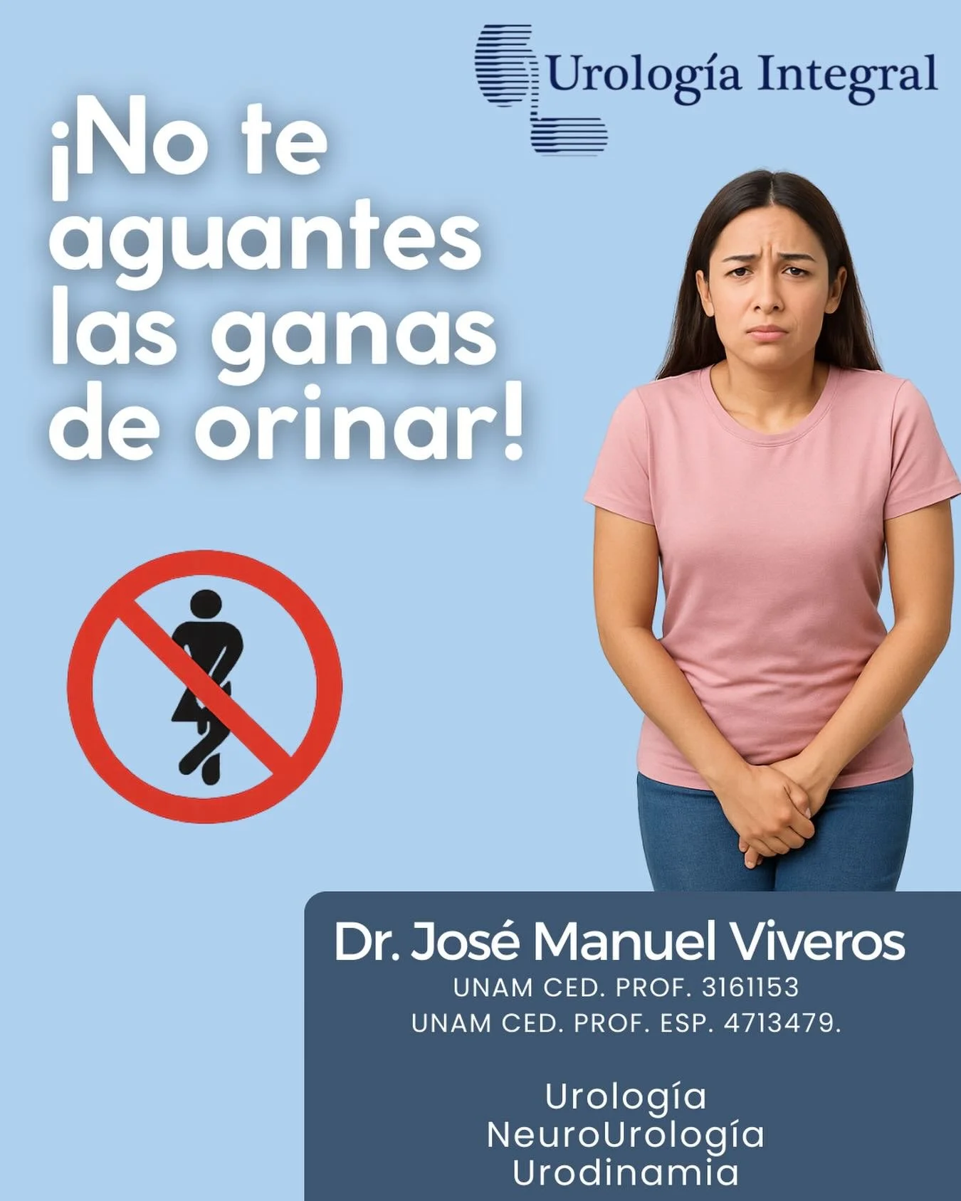 🚫Retener la orina de forma frecuente puede afectar la salud de tu vejiga y tus ri&ntilde;ones, aunque parezca inofensivo.

⚠️ Aguantarte puede provocar:
&bull; Infecciones urinarias
&bull; Distensi&oacute;n de la vejiga
&bull; Dificultad para vaciar