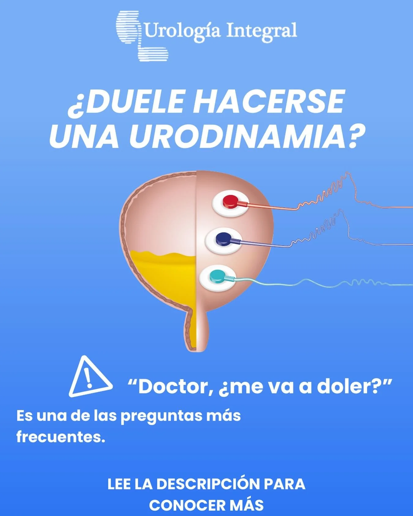 Es una de las dudas m&aacute;s comunes.
La urodinamia es un estudio que puede generar ligera molestia, pero NO es doloroso en la mayor&iacute;a de los casos.

Se realiza con cuidado, en un ambiente controlado y por personal capacitado, buscando siemp