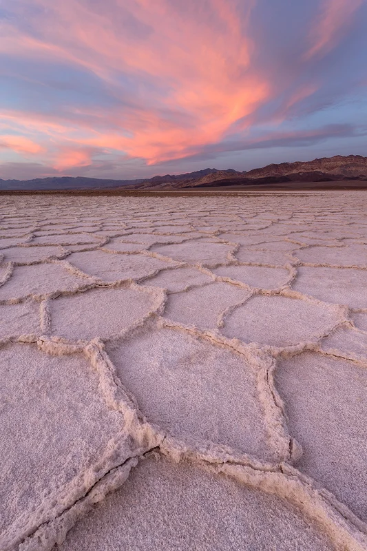 Salt flats in Death Valley National Park