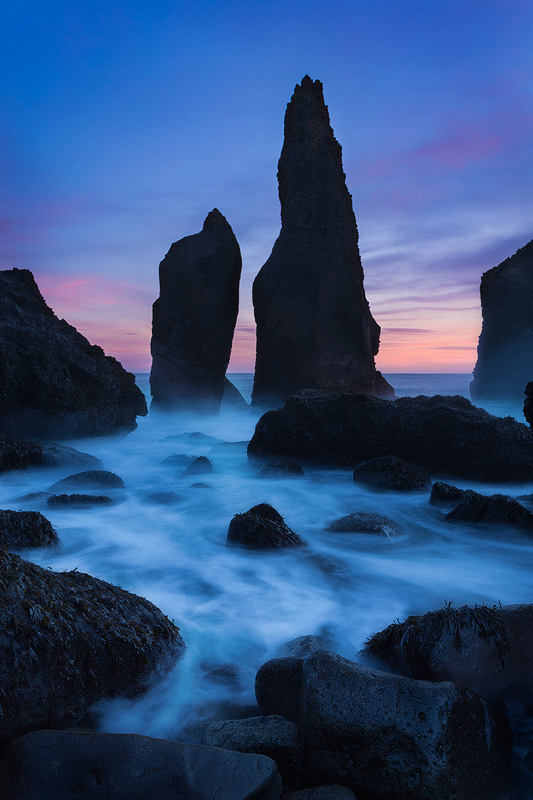 Seastacks, southern Iceland Coast