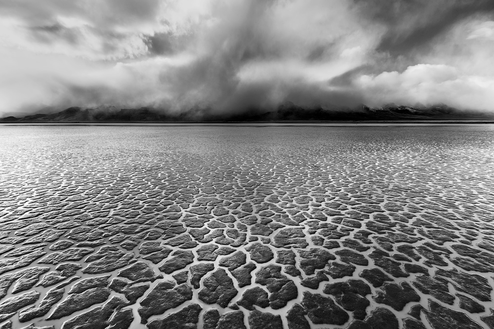 A flooded playa in the Alvord Desert in southeastern Oregon. 
