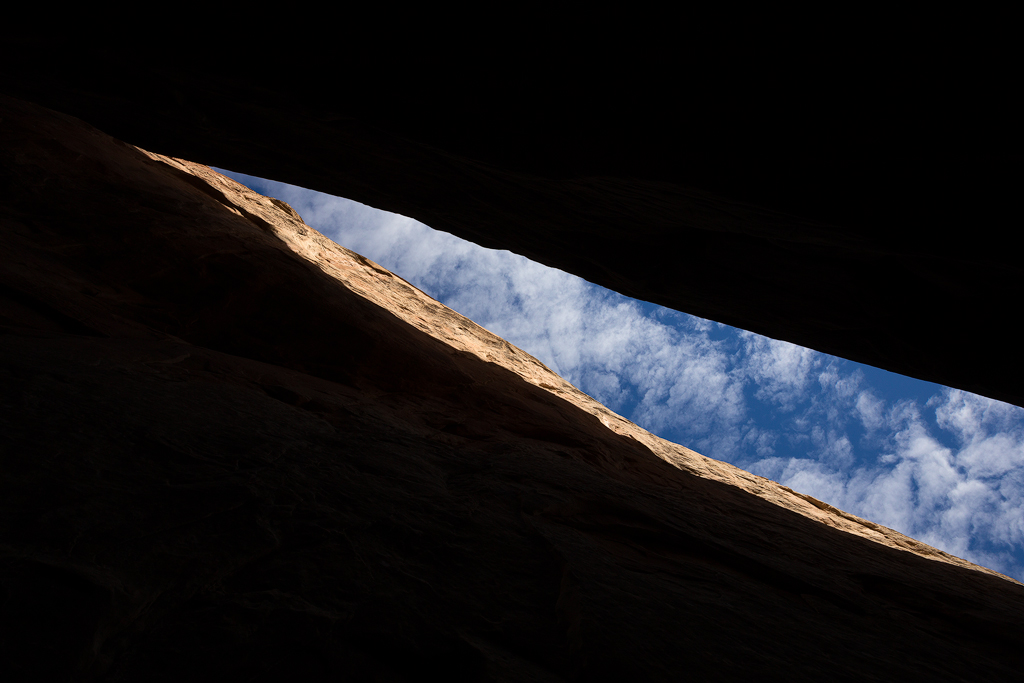 Canyon Crack - An example of an "inverted" silhouette.