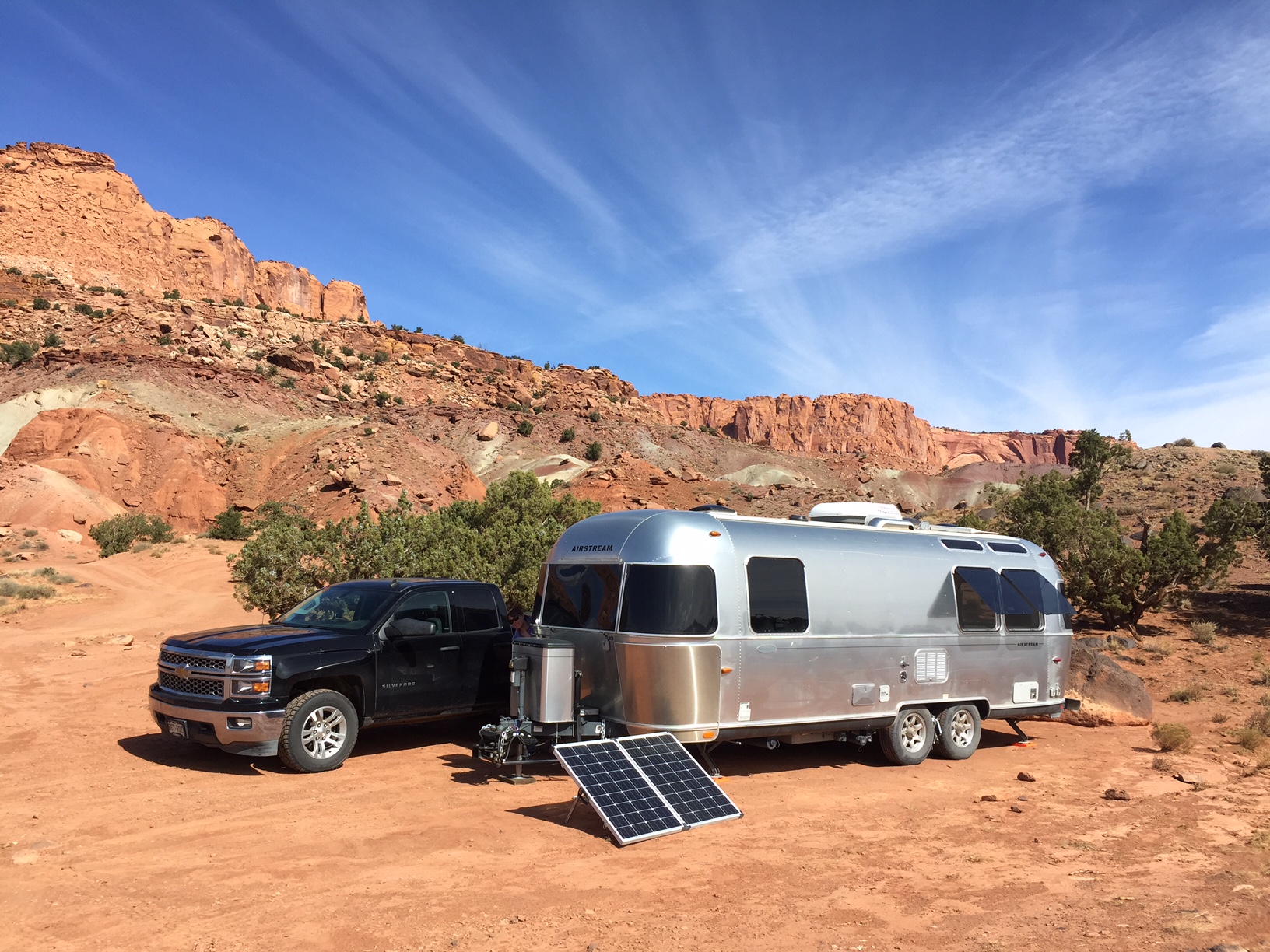 Dry camping just outside of Capitol Reef National Park