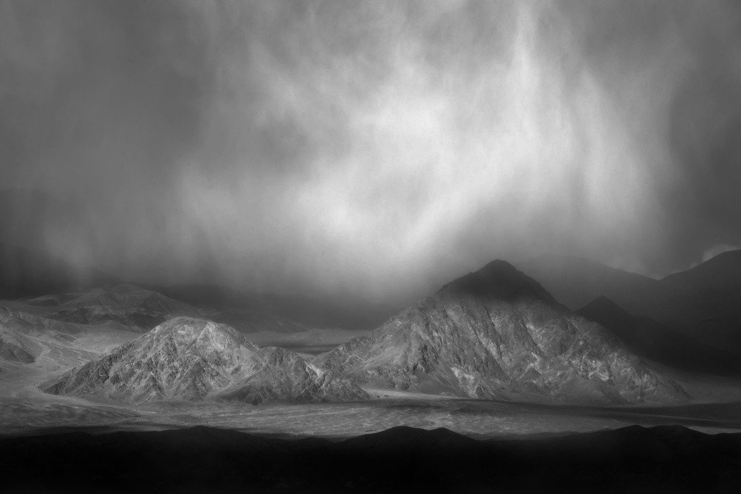 This photo is from a wild weather day in Death Valley National Park and it is also the subject of my brand-new Bold Black + White video course. I created this course for Learn Nature Photography, which is a new collaboration with six insightful, insp