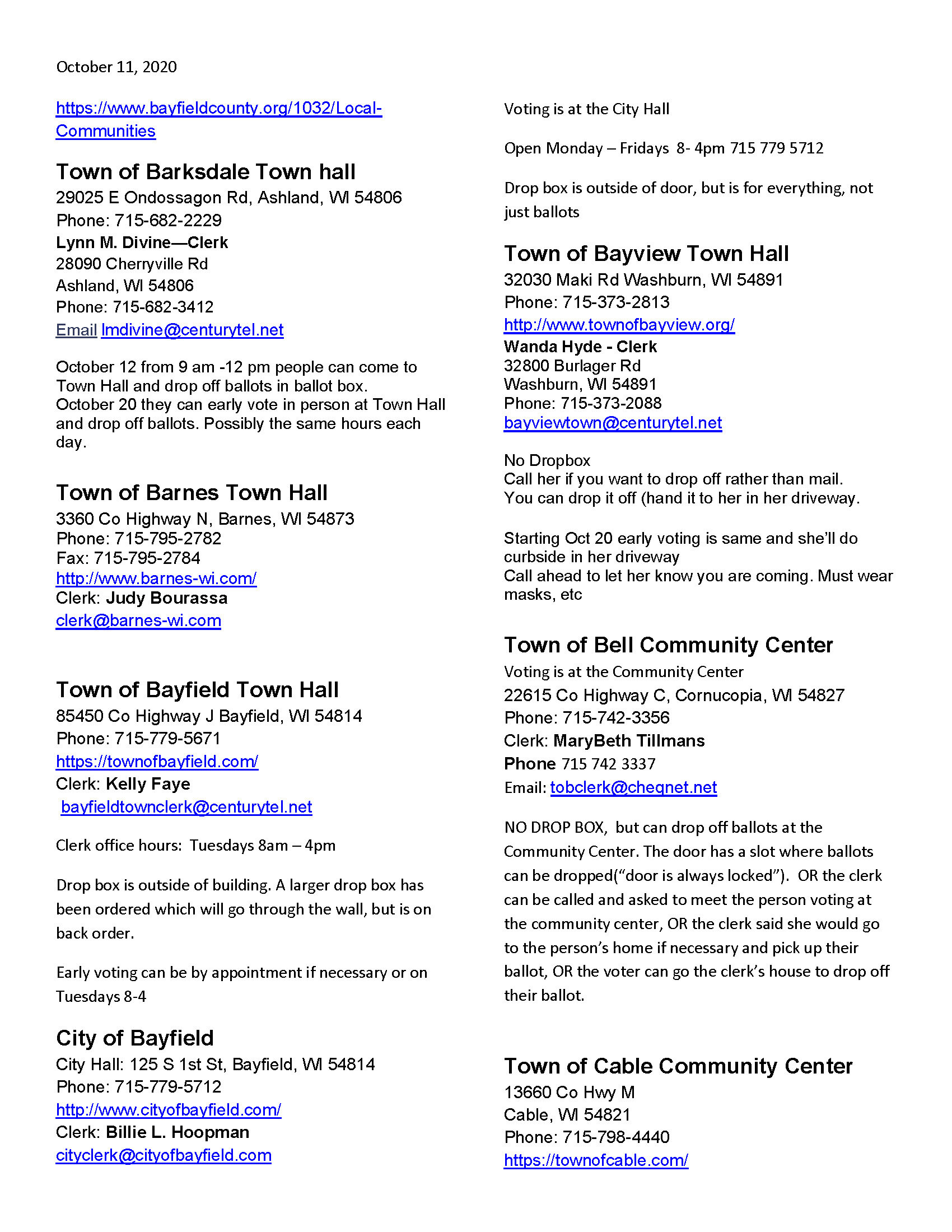 Bayfield County Municipalities Dropbox locations and Voting prior to Election_Page_1.jpg