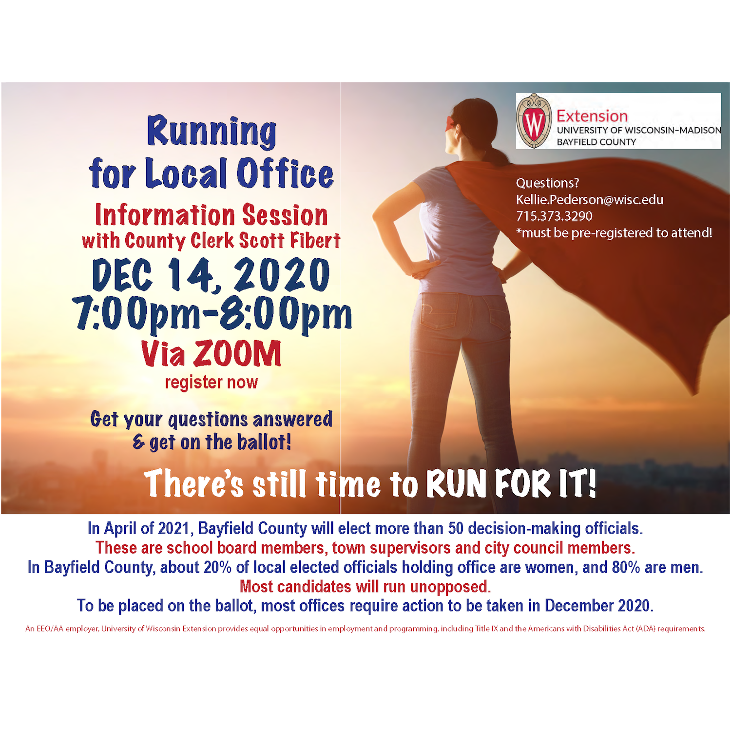 Attend a Running for Local Office Information Session via Zoom