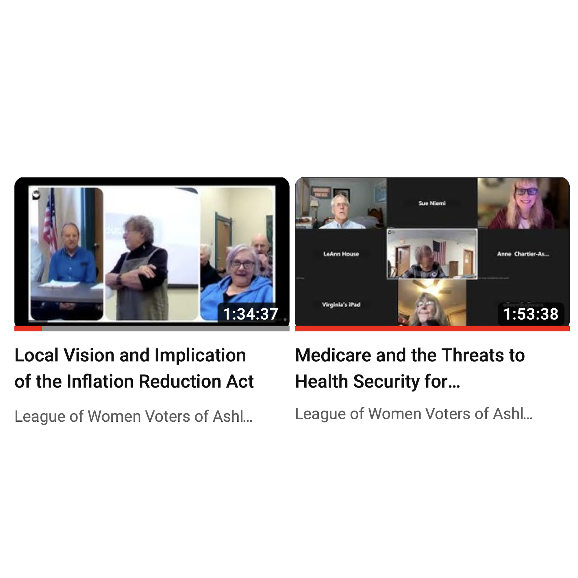 Videos From Our Fall Programs: Inflation Reduction Act & Medicare