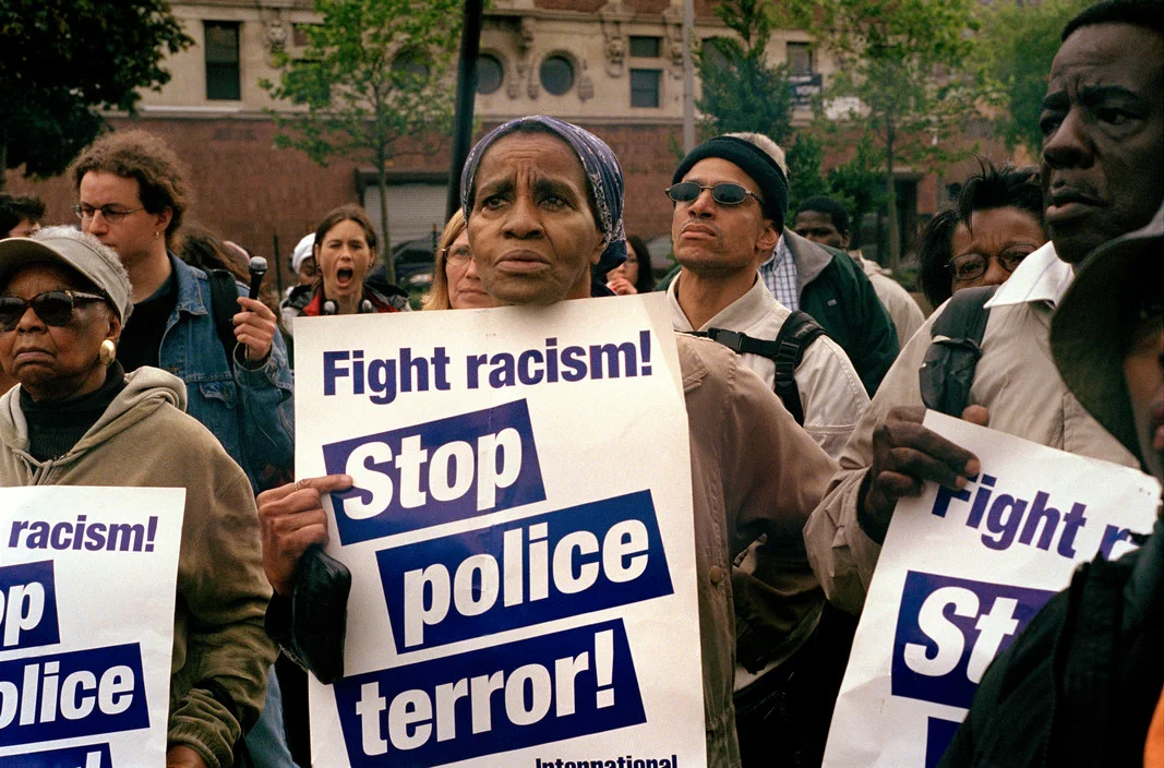 Neighbors of Alberta Spruill in protest