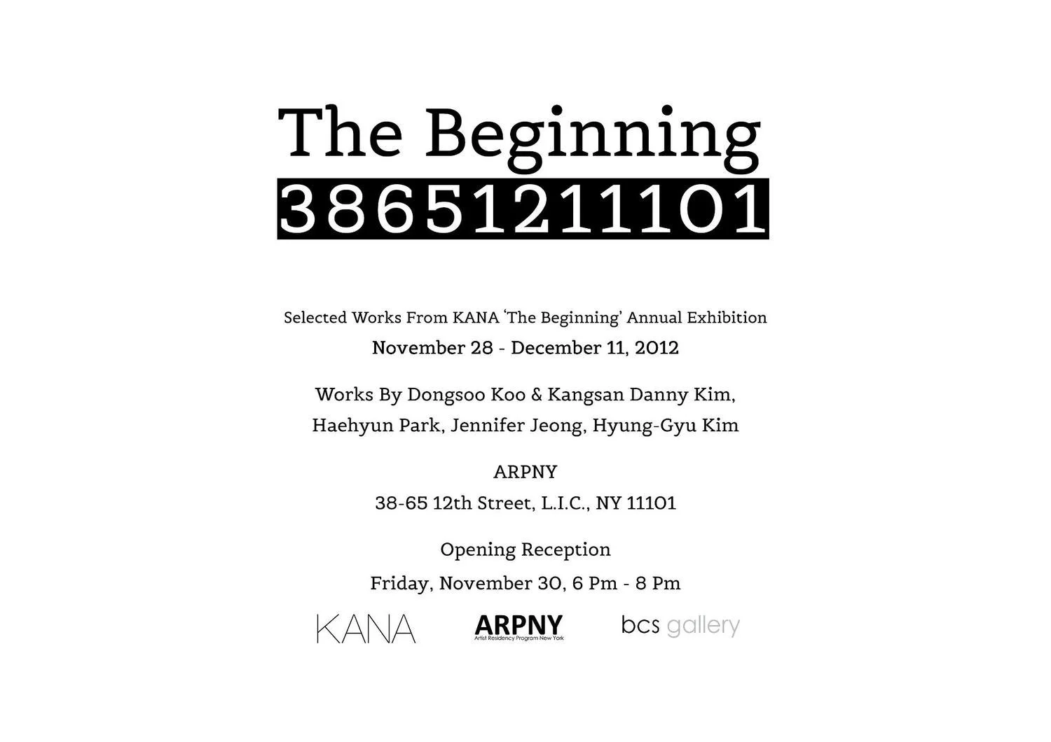 THE BEGINNING:38651211101