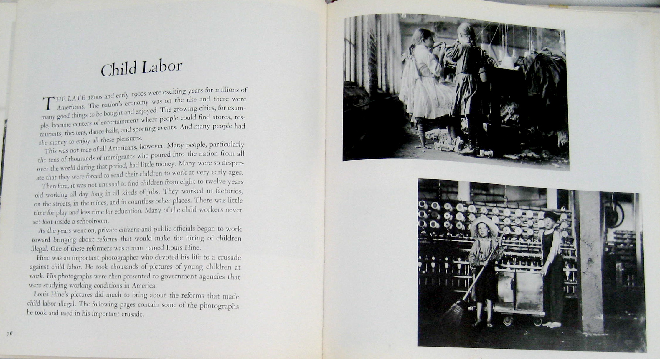The Way We Lived, American workers in the early 20th Century